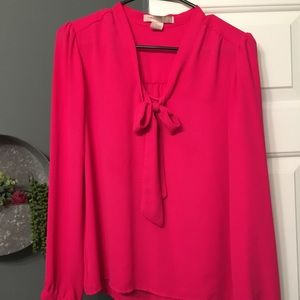Hot pink blouse